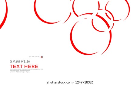 Abstract background with circles. Vector illustration.