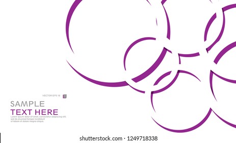 Abstract background with circles. Vector illustration.