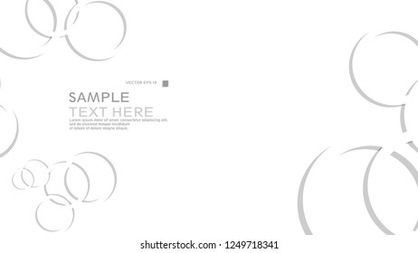 Abstract background with circles. Vector illustration.