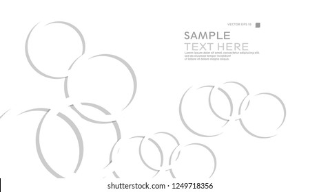 Abstract background with circles. Vector illustration.