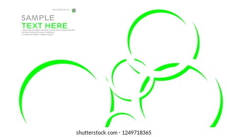 Abstract background with circles. Vector illustration.