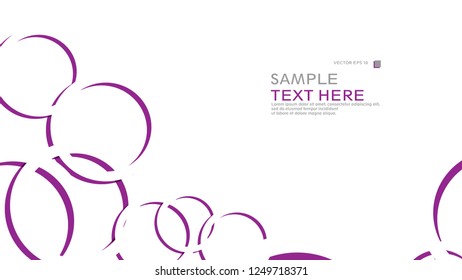 Abstract background with circles. Vector illustration.