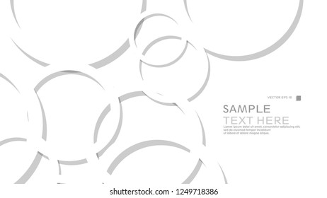 Abstract background with circles. Vector illustration.