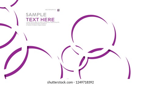 Abstract background with circles. Vector illustration.