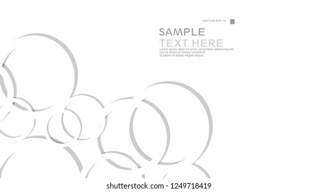 Abstract background with circles. Vector illustration.