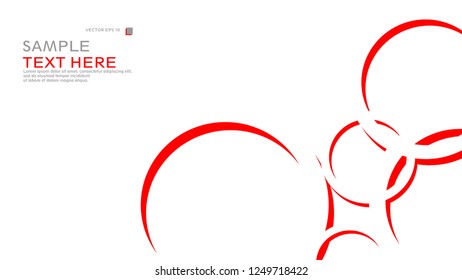 Abstract background with circles. Vector illustration.