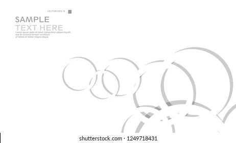 Abstract background with circles. Vector illustration.