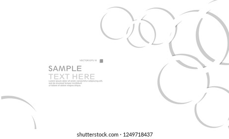 Abstract background with circles. Vector illustration.