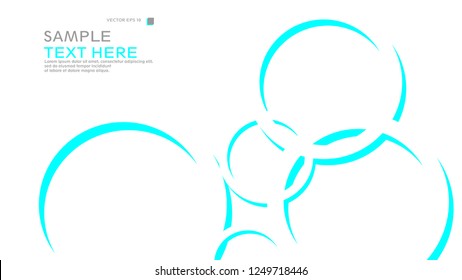 Abstract background with circles. Vector illustration.