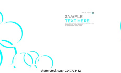Abstract background with circles. Vector illustration.