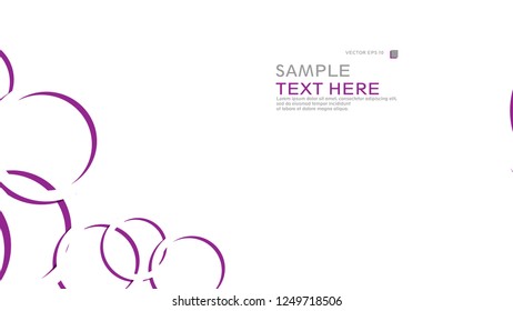 Abstract background with circles. Vector illustration.