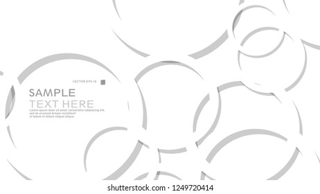 Abstract background with circles. Vector illustration.