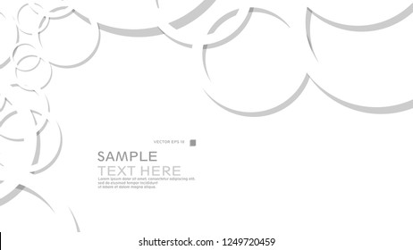 Abstract background with circles. Vector illustration.