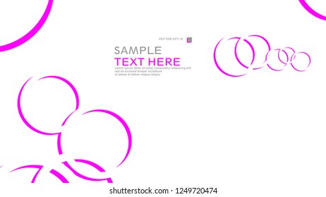 Abstract background with circles. Vector illustration.