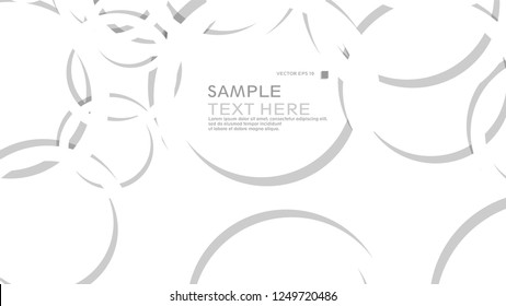 Abstract background with circles. Vector illustration.