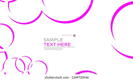 Abstract background with circles. Vector illustration.