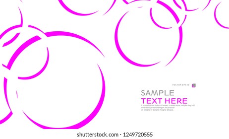 Abstract background with circles. Vector illustration.