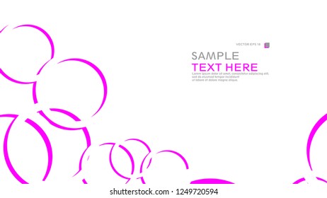 Abstract background with circles. Vector illustration.