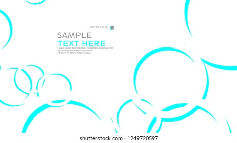 Abstract background with circles. Vector illustration.