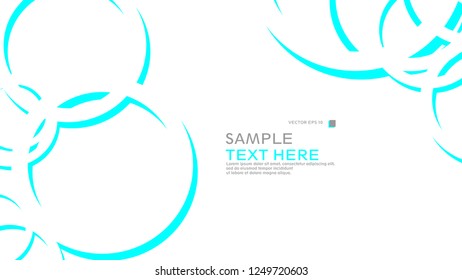 Abstract background with circles. Vector illustration.