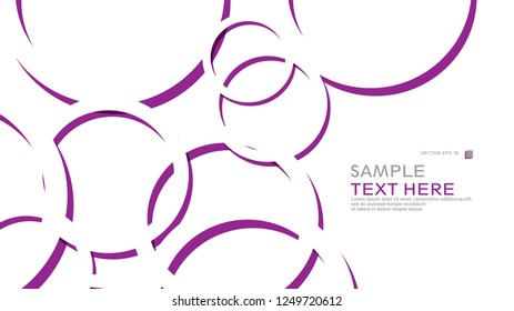Abstract background with circles. Vector illustration.