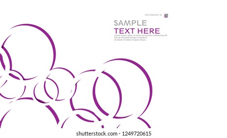 Abstract background with circles. Vector illustration.