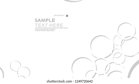 Abstract background with circles. Vector illustration.