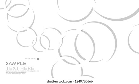 Abstract background with circles. Vector illustration.
