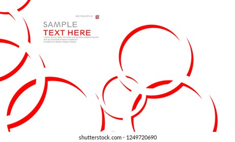 Abstract background with circles. Vector illustration.