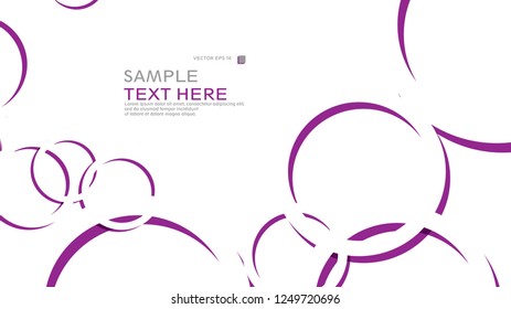 Abstract background with circles. Vector illustration.