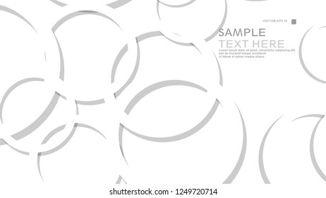 Abstract background with circles. Vector illustration.