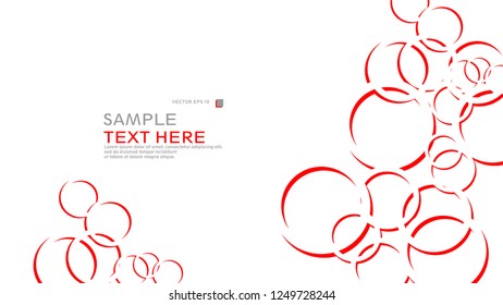Abstract background with circles. Vector illustration.