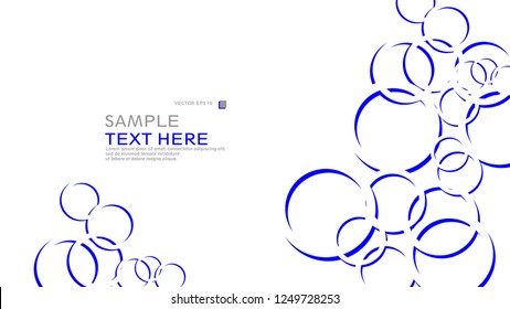 Abstract background with circles. Vector illustration.
