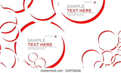 Abstract background with circles. Vector illustration.