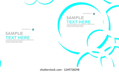 Abstract background with circles. Vector illustration.