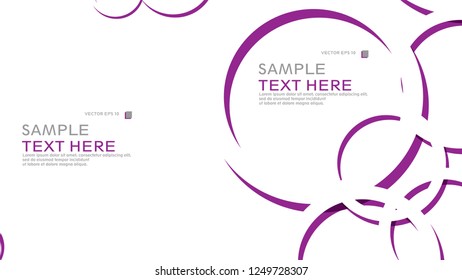 Abstract background with circles. Vector illustration.