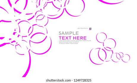 Abstract background with circles. Vector illustration.