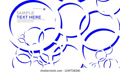Abstract background with circles. Vector illustration.