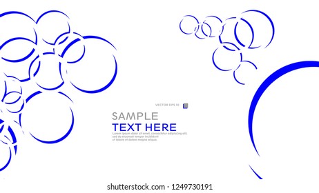 Abstract background with circles. Vector illustration.