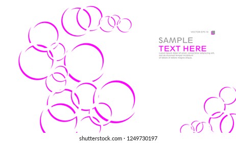 Abstract background with circles. Vector illustration.