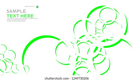 Abstract background with circles. Vector illustration.
