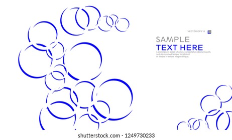 Abstract background with circles. Vector illustration.