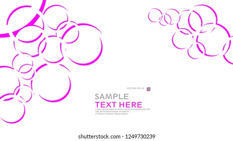 Abstract background with circles. Vector illustration.