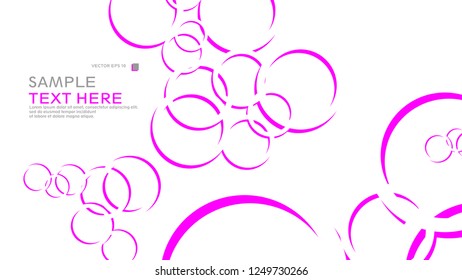 Abstract background with circles. Vector illustration.