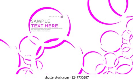 Abstract background with circles. Vector illustration.