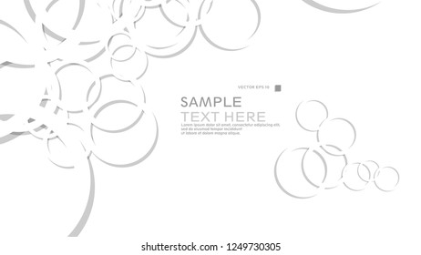 Abstract background with circles. Vector illustration.