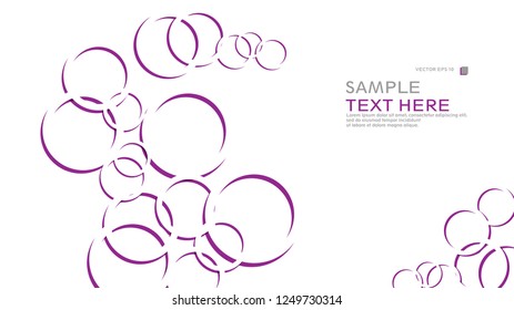 Abstract background with circles. Vector illustration.