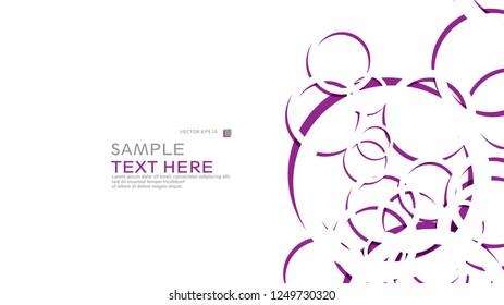 Abstract background with circles. Vector illustration.