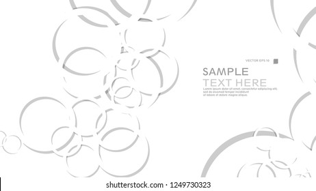 Abstract background with circles. Vector illustration.