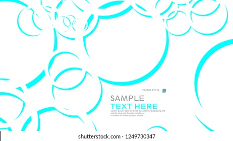 Abstract background with circles. Vector illustration.